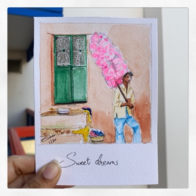 Miniature painting from the Life in Miniature series