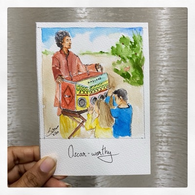 Miniature painting from the Life in Miniature series