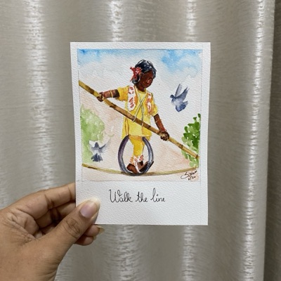 Miniature painting from the Life in Miniature series