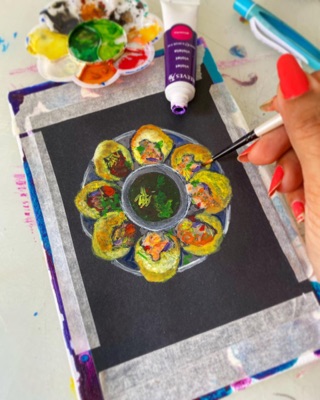 Miniature painting from the Life in Miniature series