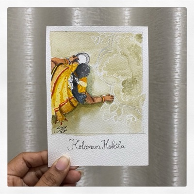 Miniature painting from the Life in Miniature series